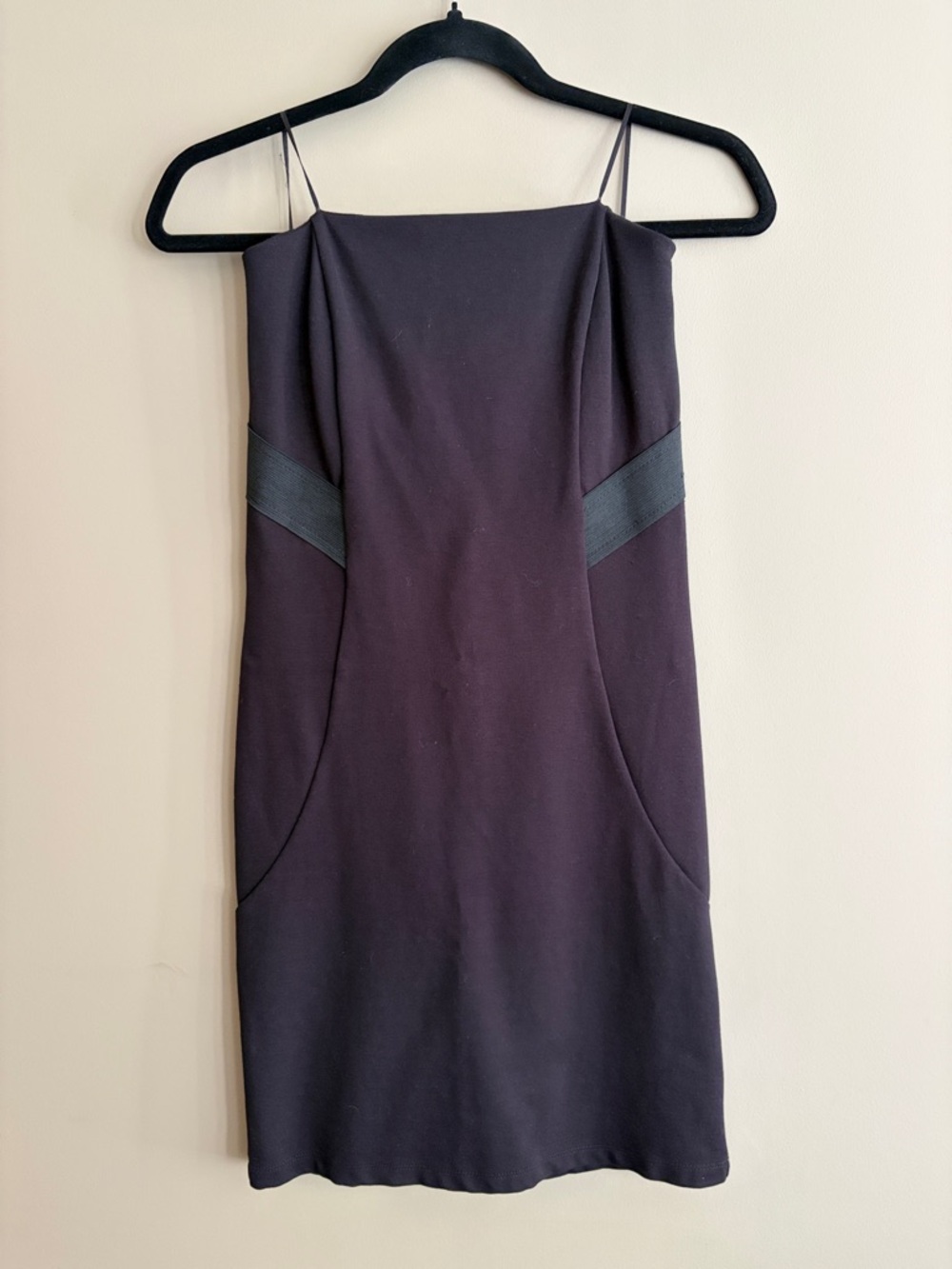 GUESS Vintage Black Strapless Mini Dress with Side Panels size small